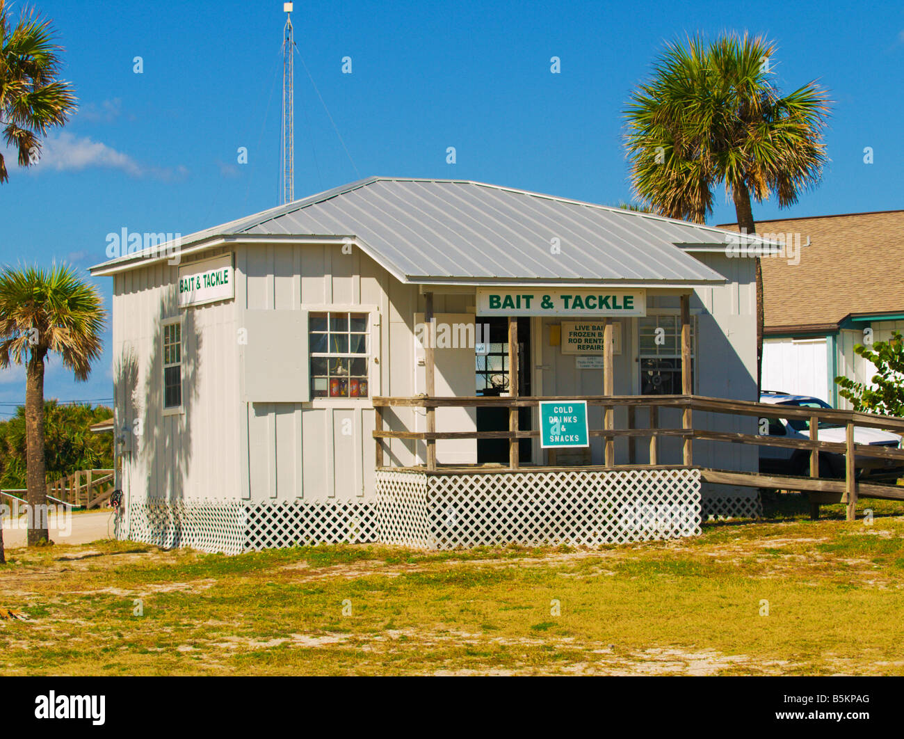Fishing tackle and bait shop Stock Photo - Alamy