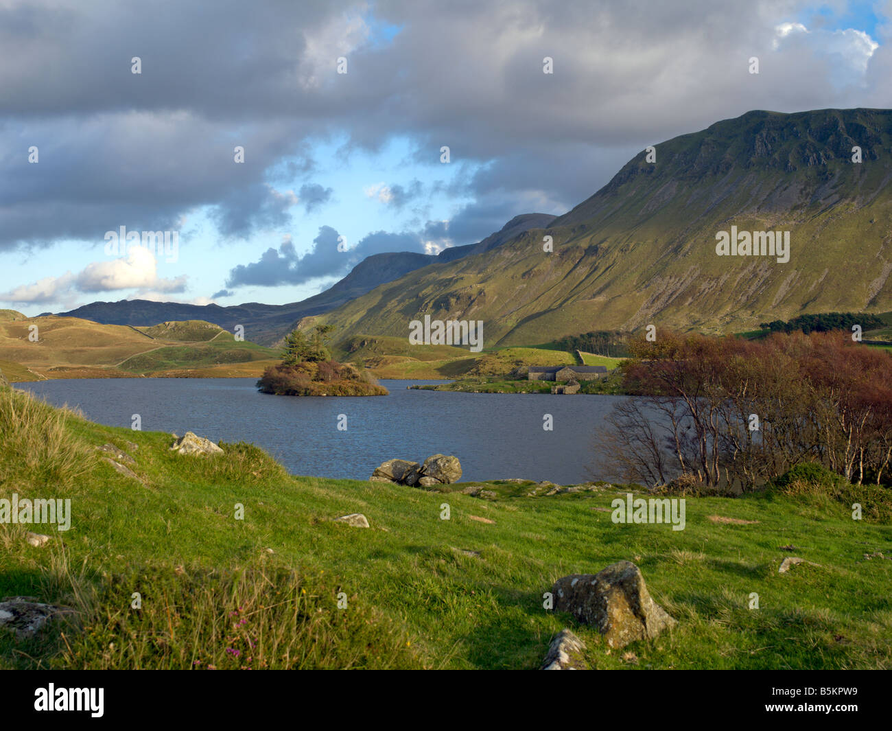 Cregennen Lake, Cader Idris, Cadiar Idris, Snowdonia national park, Wales Stock Photo