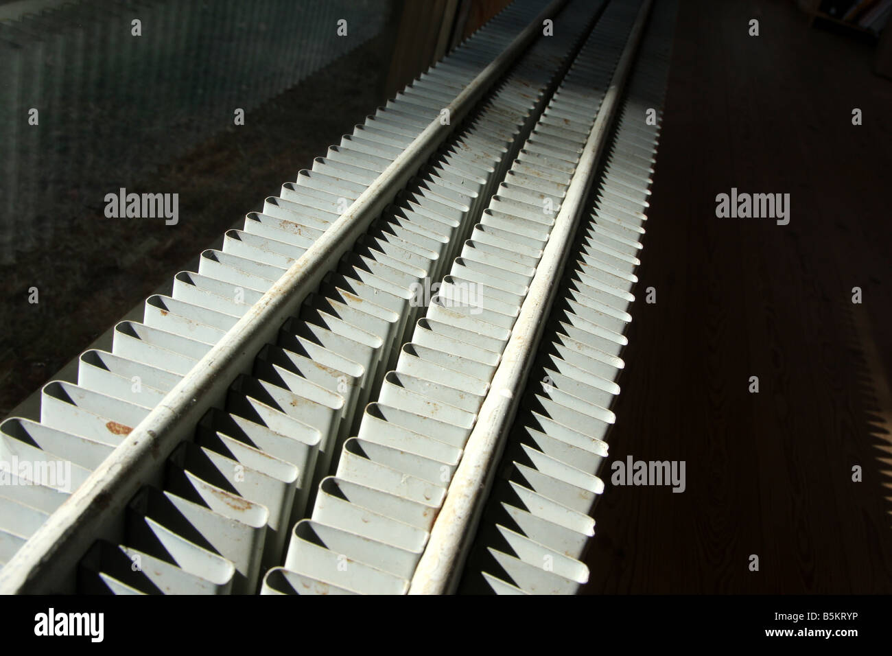 Danish Radiator radiator detail in a house in denmark Stock Photo - Alamy
