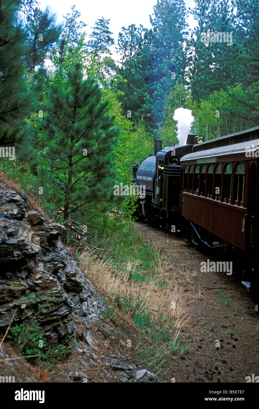 steam train ride, train tracks, Black Hills Central