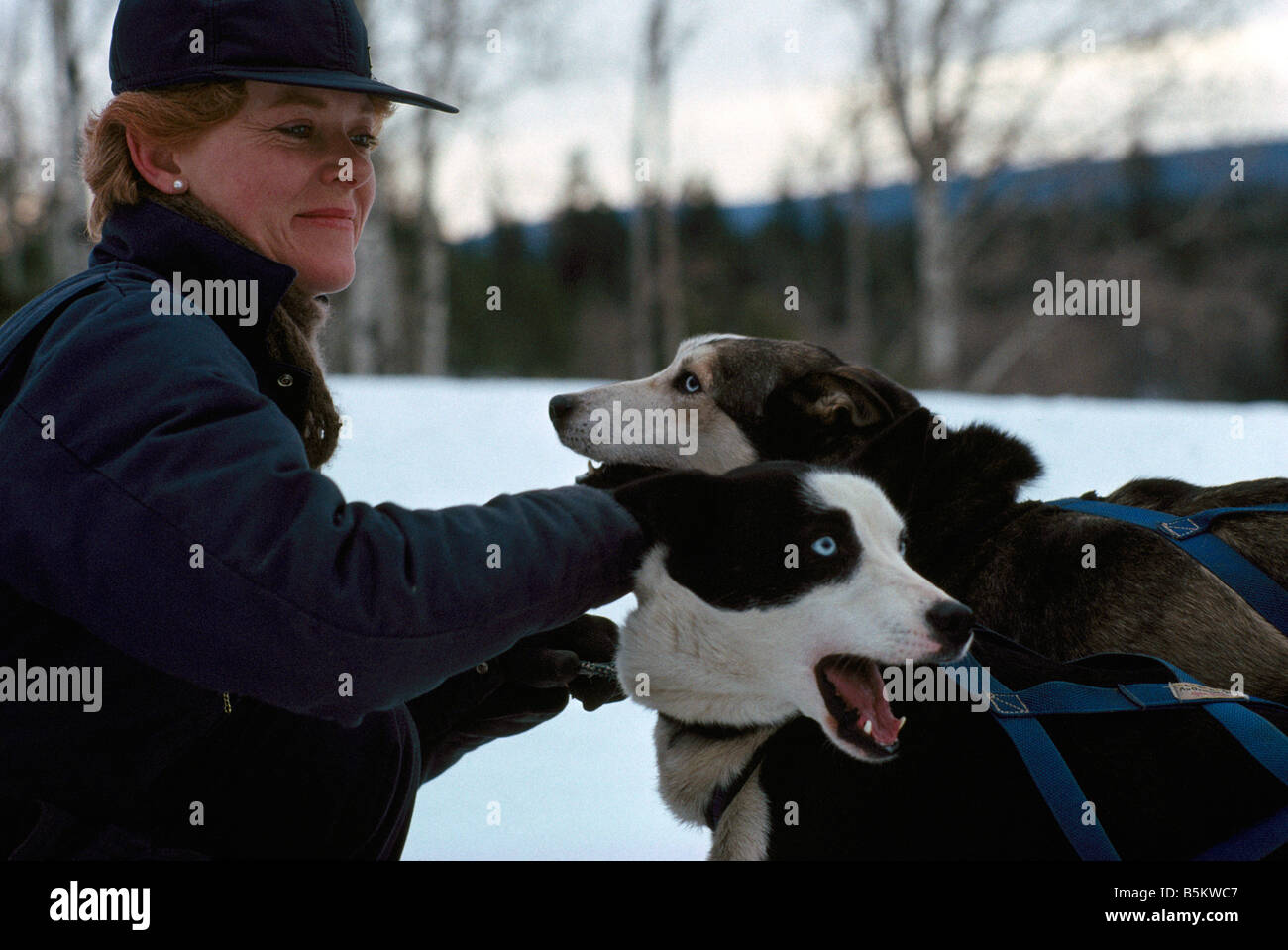 Female sled dog racer hi-res stock photography and images - Alamy