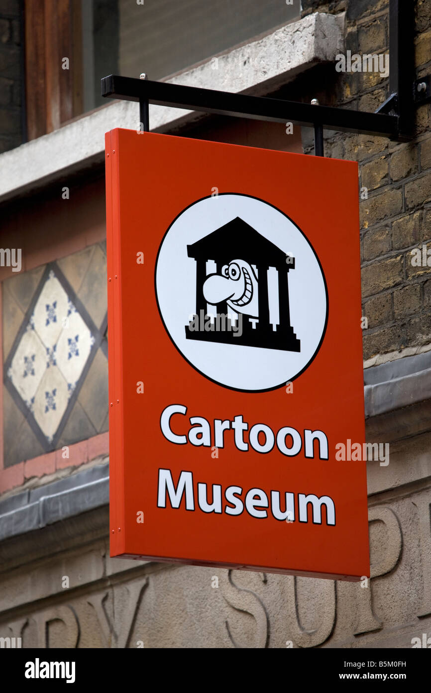 Cartoon Museum London Stock Photo