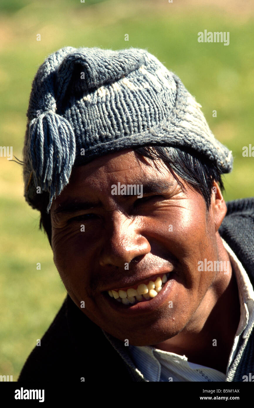 Native man Chile Stock Photo Alamy
