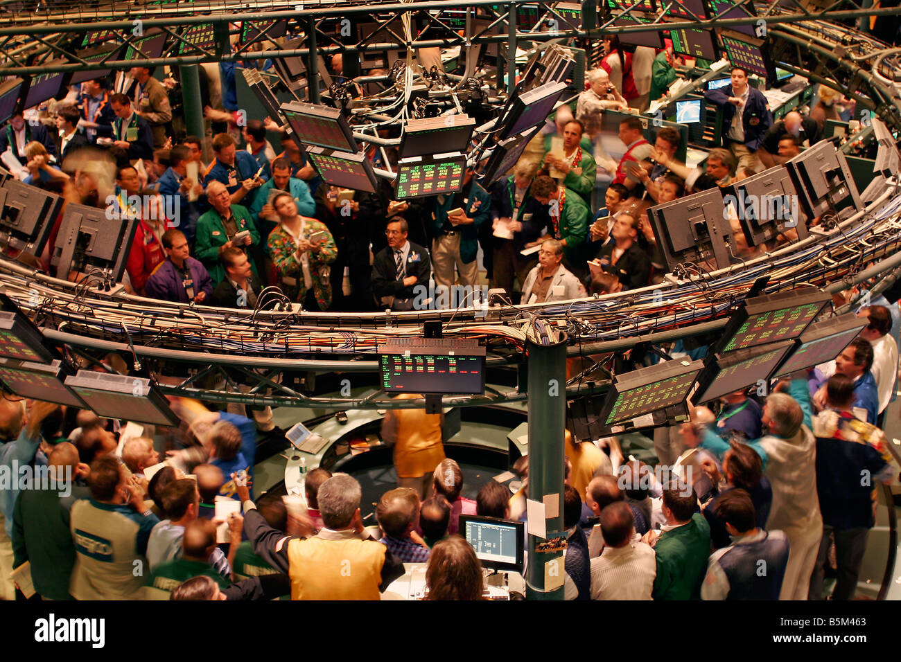 New York Board of Trade commodities floor Stock Photo