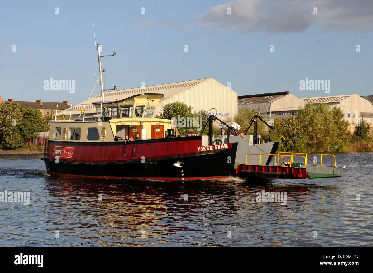 Renfrew-Yoker Ferry, River Clyde, Renfrew, Glasgow, Scotland Stock Photo