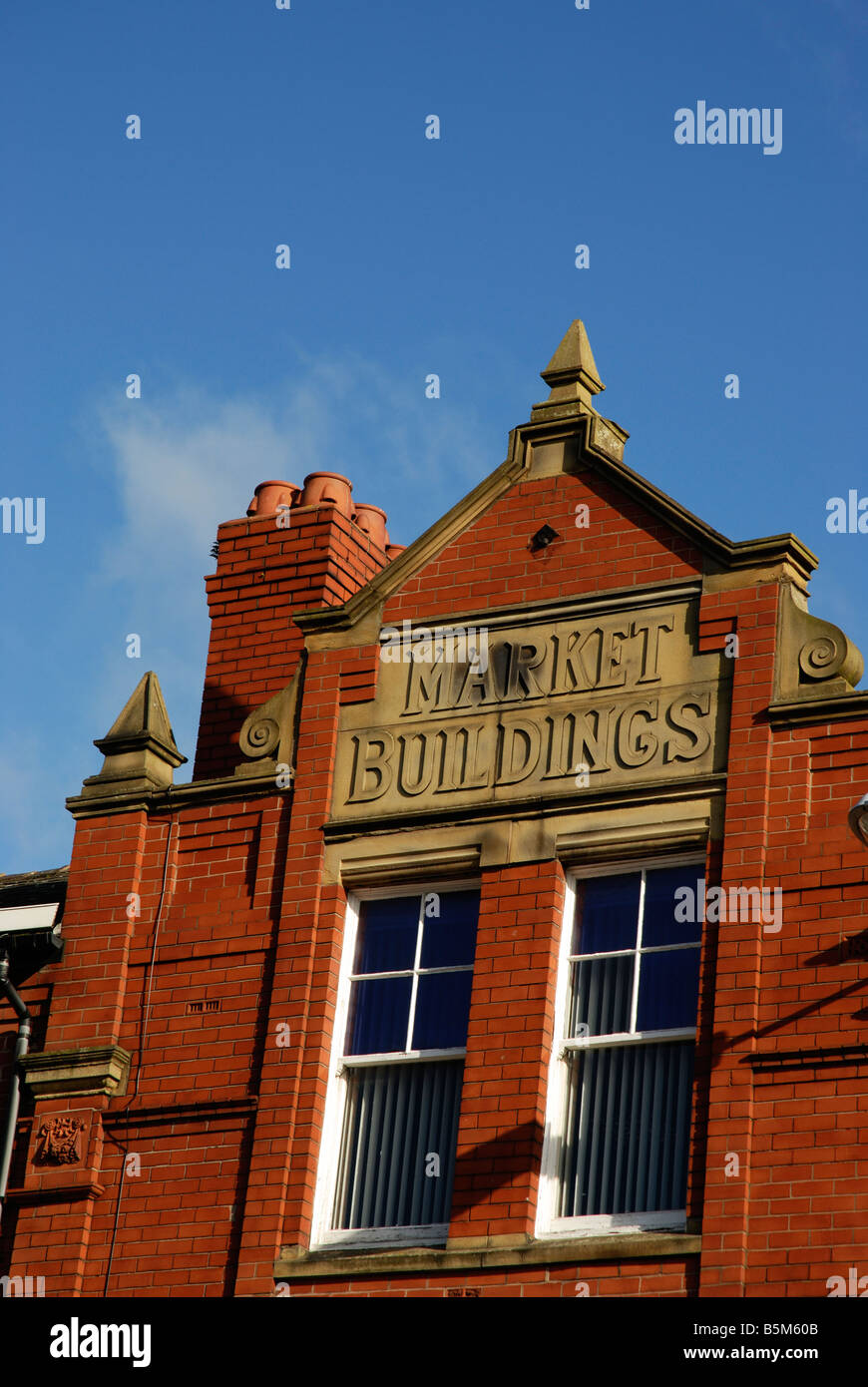 Market Buildings Wigan Stock Photo Alamy