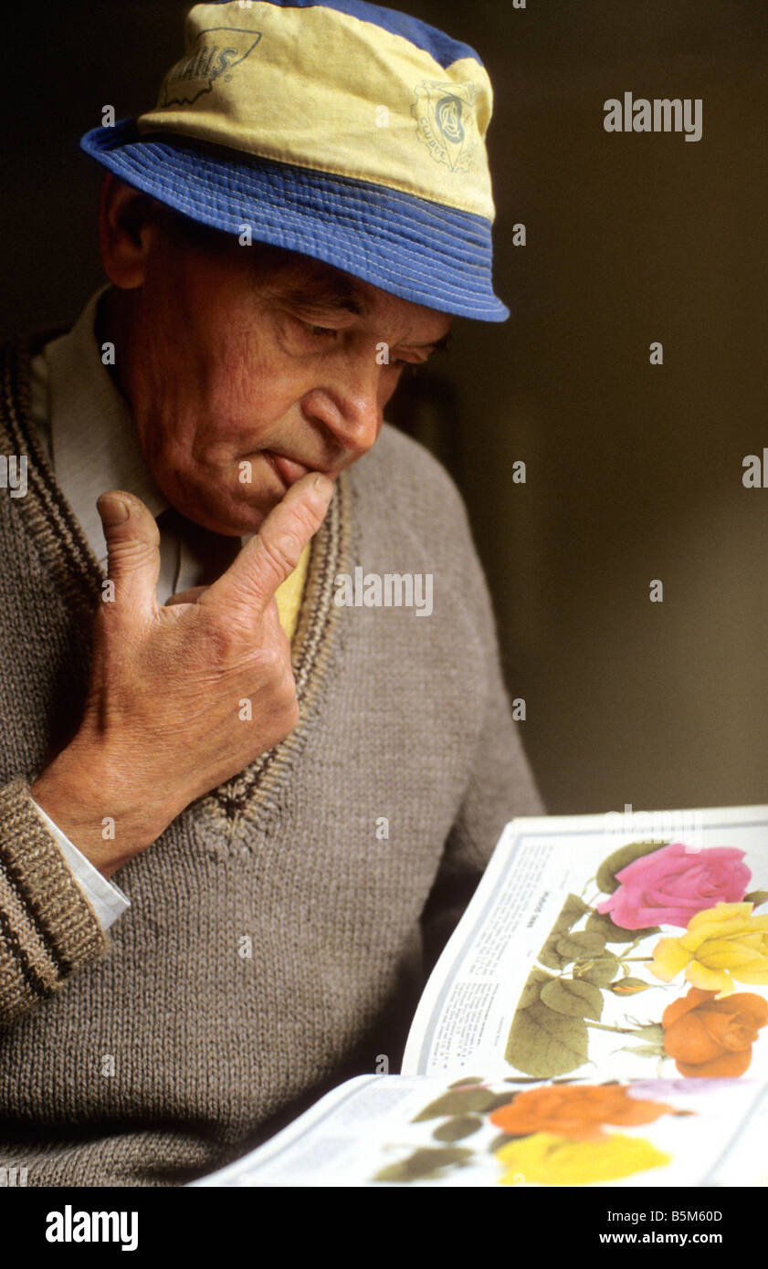 Old man gardening hi-res stock photography and images - Alamy