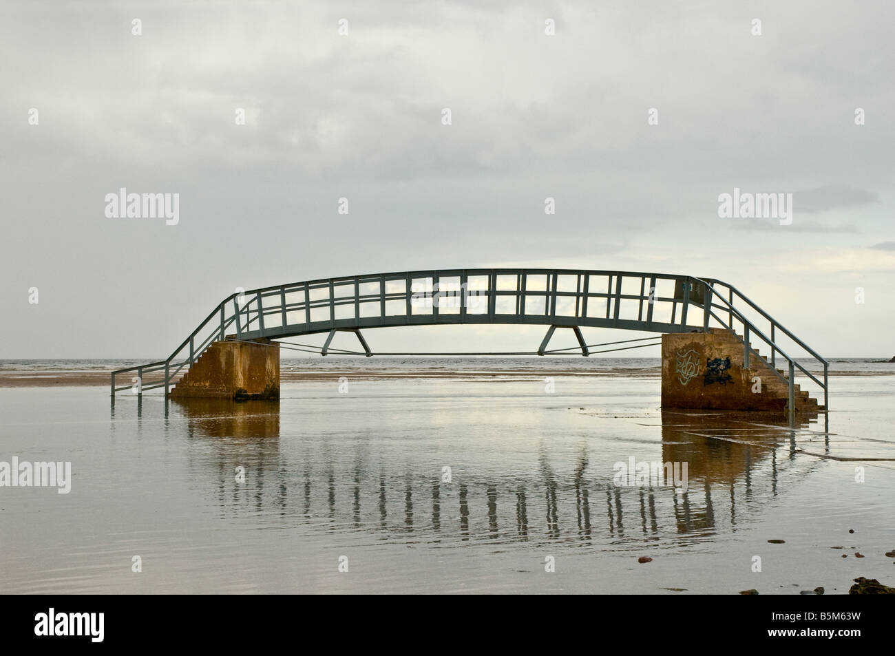 Belhaven Bay bridge at Dunbar Scotland Stock Photo