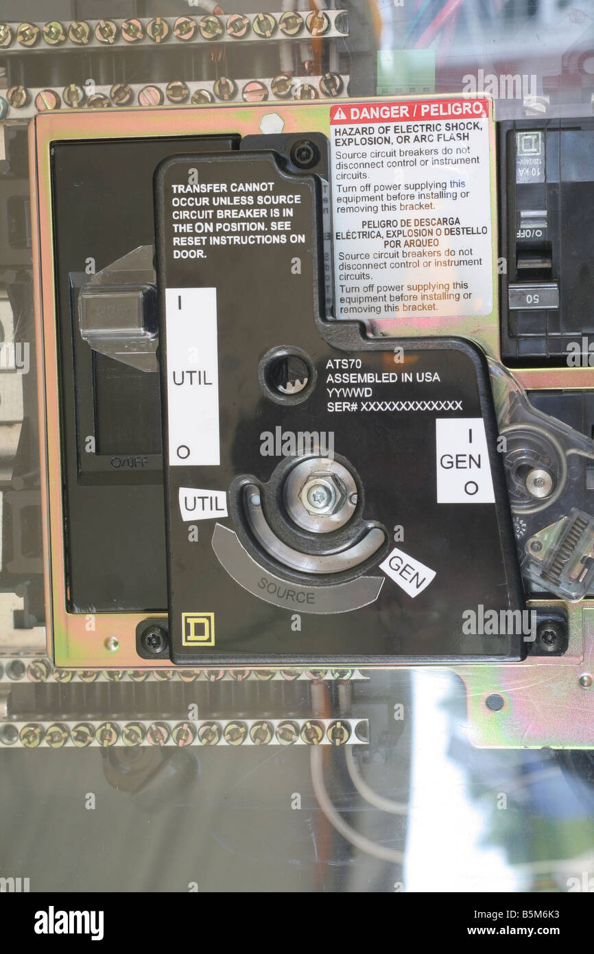 Transfer switch between home generated electricity and public electric