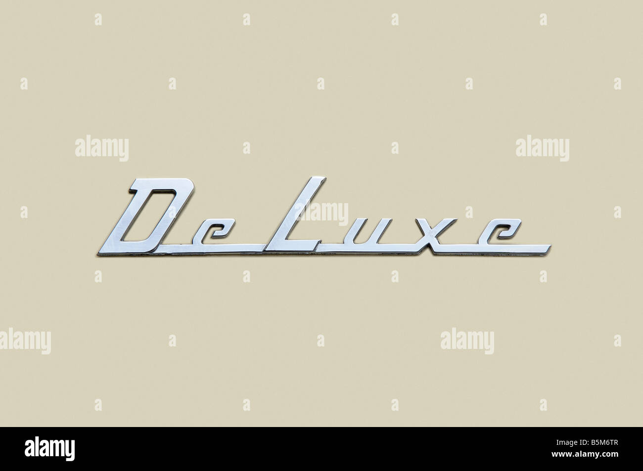 De Luxe lettering Stock Photo