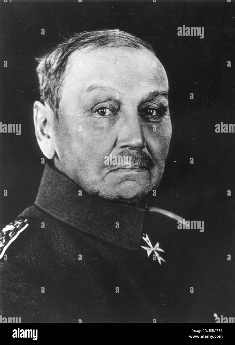 1 K51 B1915 E Alexander von Kluck Photo 1915 Kluck Alexander von Prussian Colonel General 1913 General Inspector of the 8th Army Stock Photo