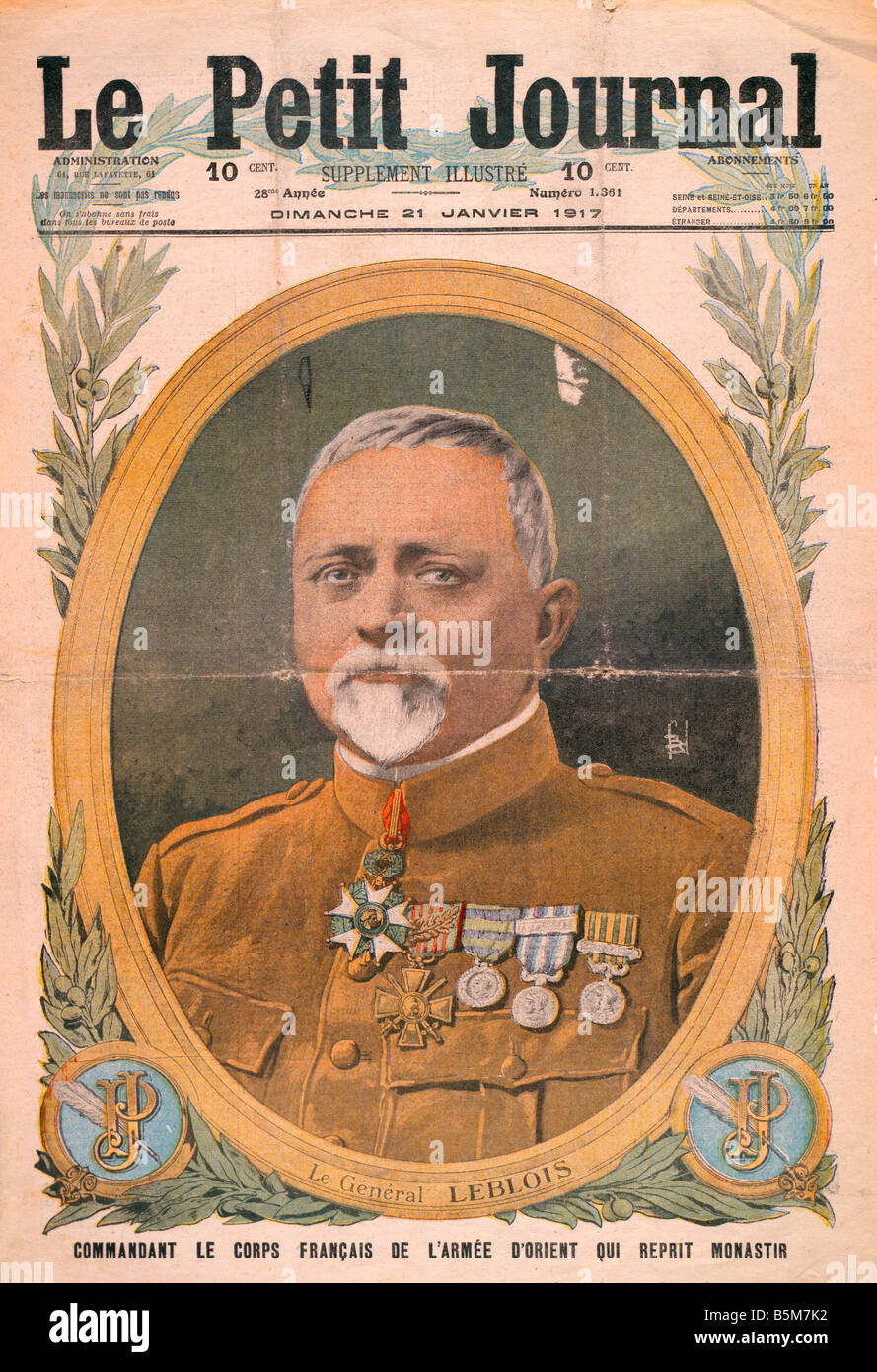 General Victor d'Urbal, French Army commander, WW1 Stock Photo