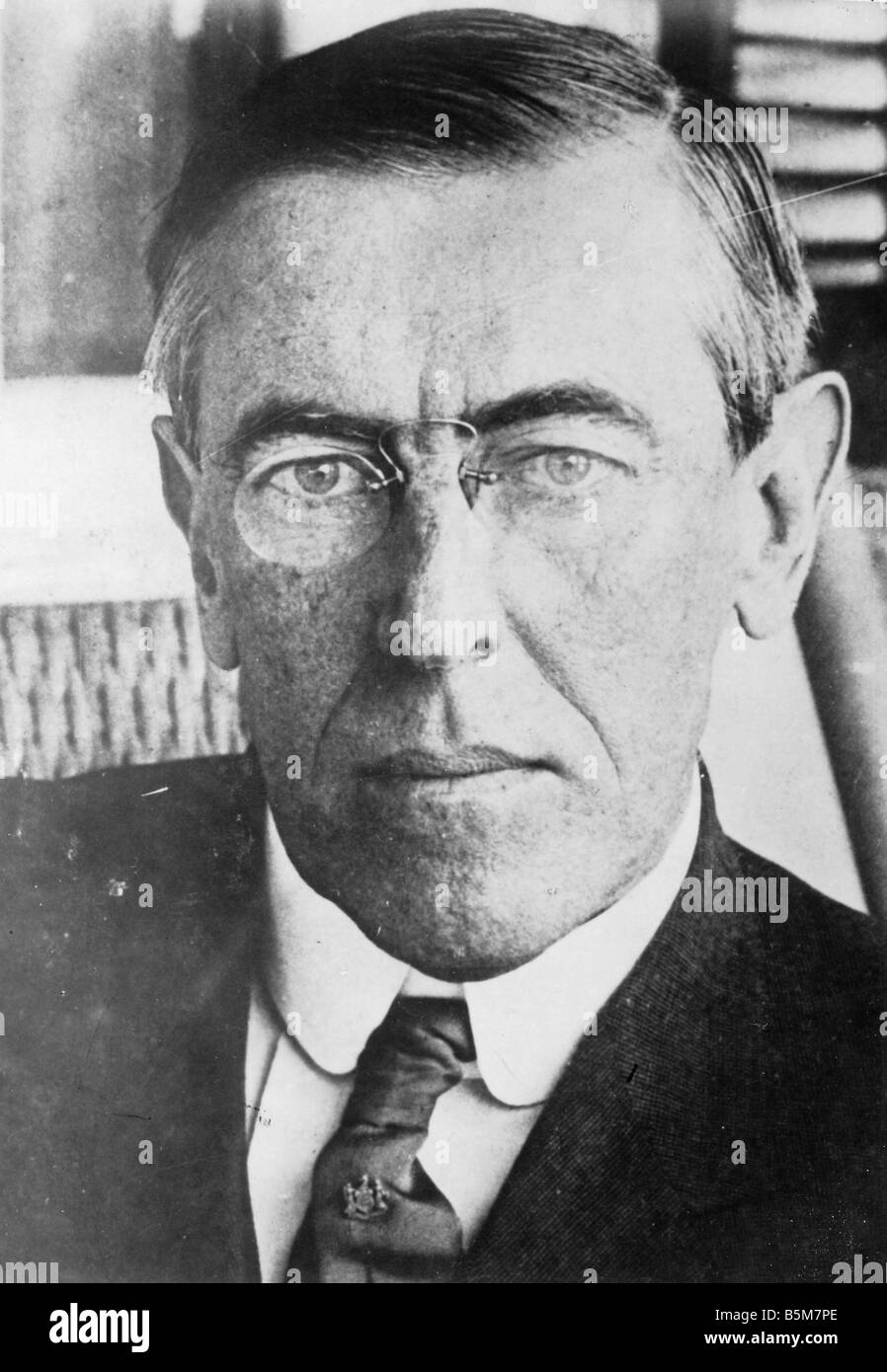 1US 187 B1920 1 Woodrow Wilson Photo c 1920 Wilson Thomas Woodrow 28th US President 1913 21 Staunton Va 28 12 1856 Washington D Stock Photo