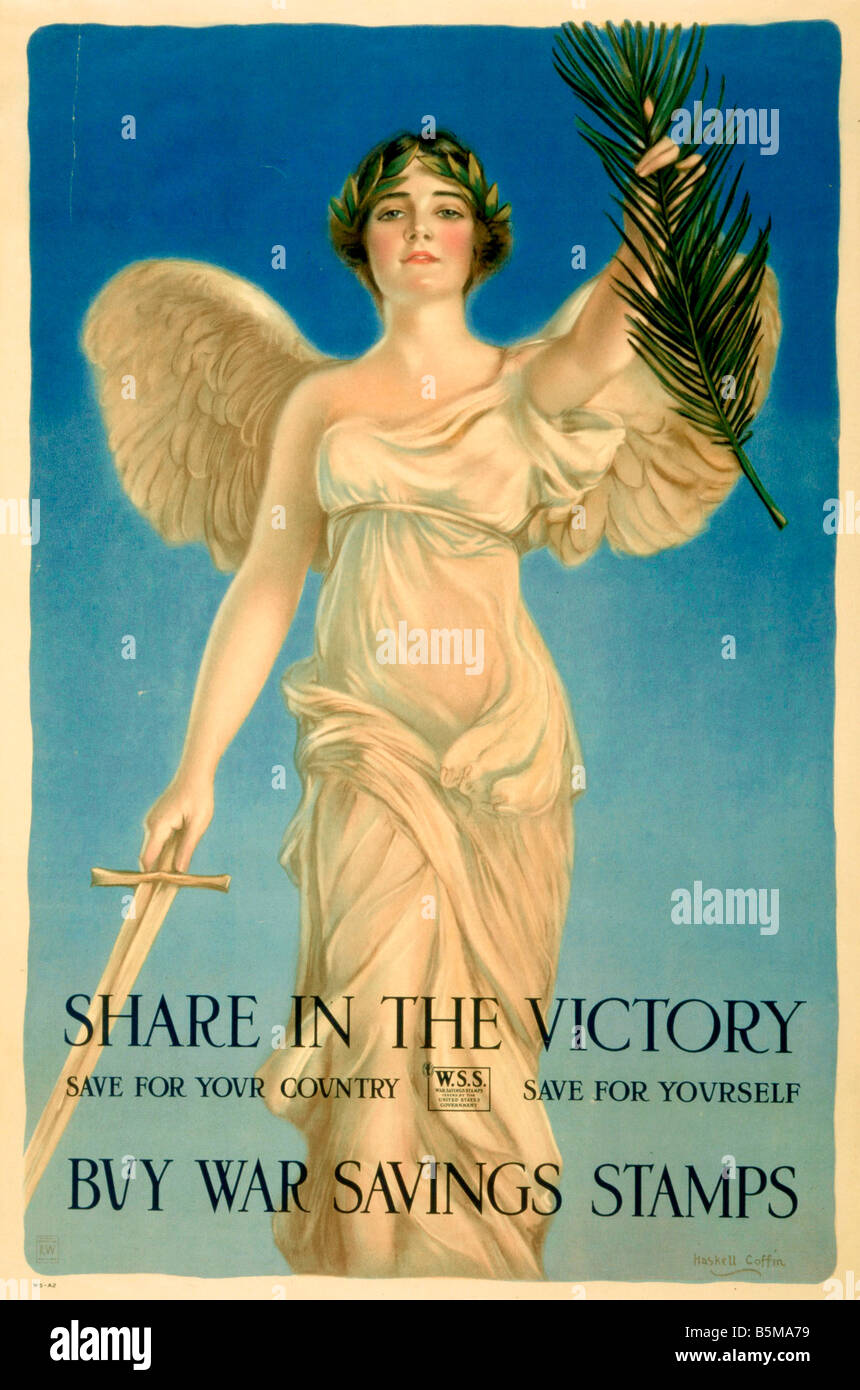 2 G55 P1 1918 72 WW I Share in the Victory US Poster History World War I Propaganda Share in the victory Save for your country S Stock Photo
