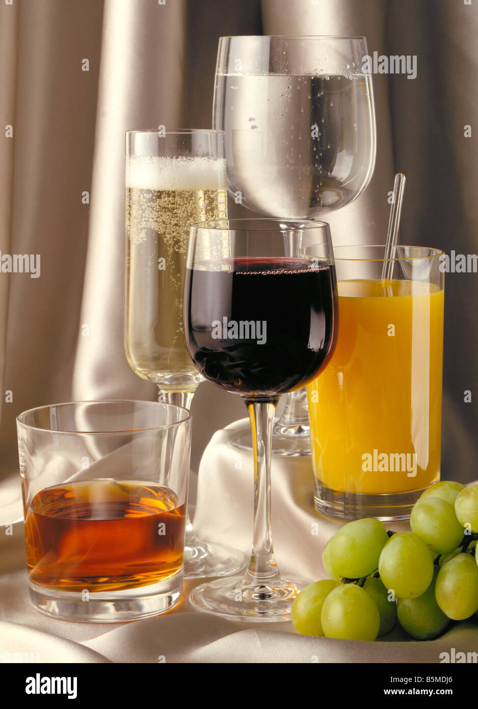 Drink Selection Stock Photo