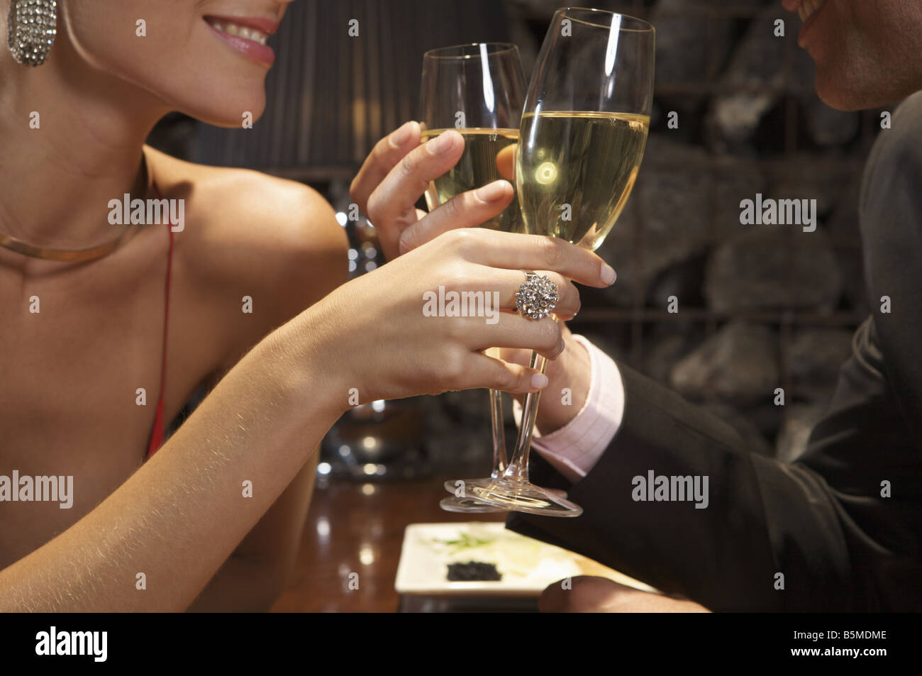 Toasting To Some Amazing Times Together Stock Photo - Download Image Now -  Champagne, Celebratory Toast, Couple - Relationship - iStock