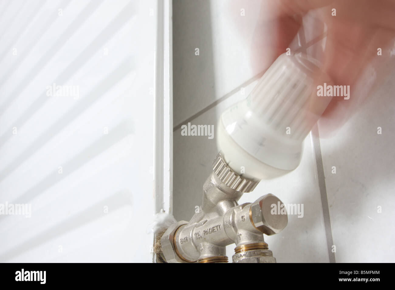 Danish Radiator radiator detail in a house in denmark Stock Photo - Alamy