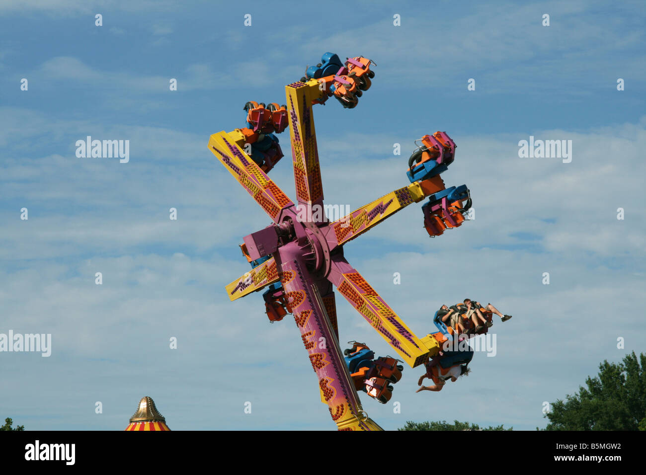 Amusement ride Iowa State Fair, Des Moines, Iowa Stock Photo Alamy
