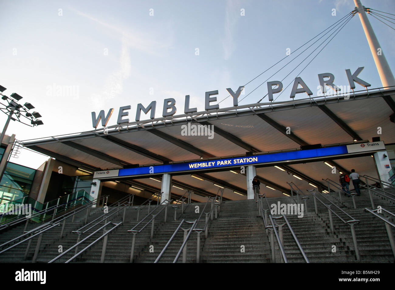 Wembley Park Underground Tube Station outside Wembley Stadium, West