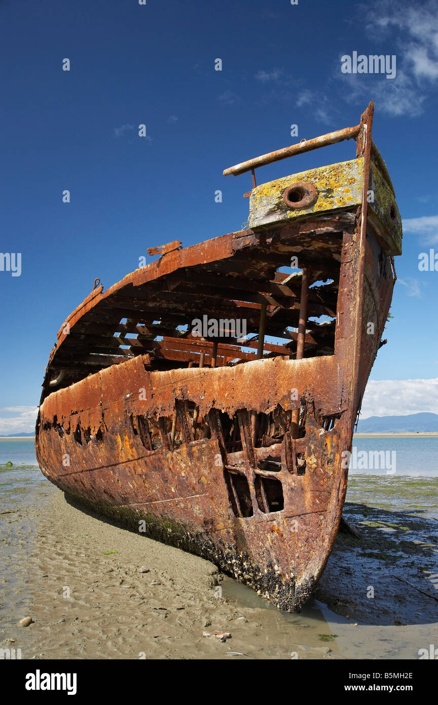 Janie Seddon Shipwreck Motueka Nelson Region South Island New Zealand Stock Photo