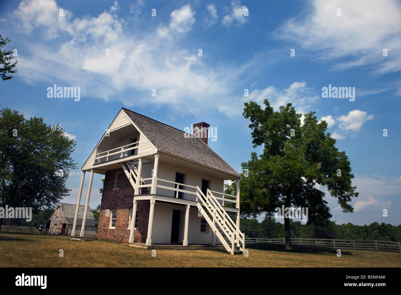 Tavern Guesthouse, Appomattox Court House National Historical Park, Appomattox, Virginia. Stock Photo