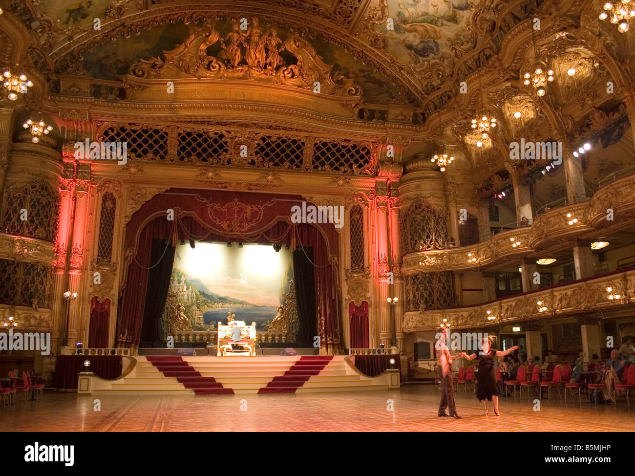 Tea Dance at Blackpool Tower Ballroom Stock Photo Alamy