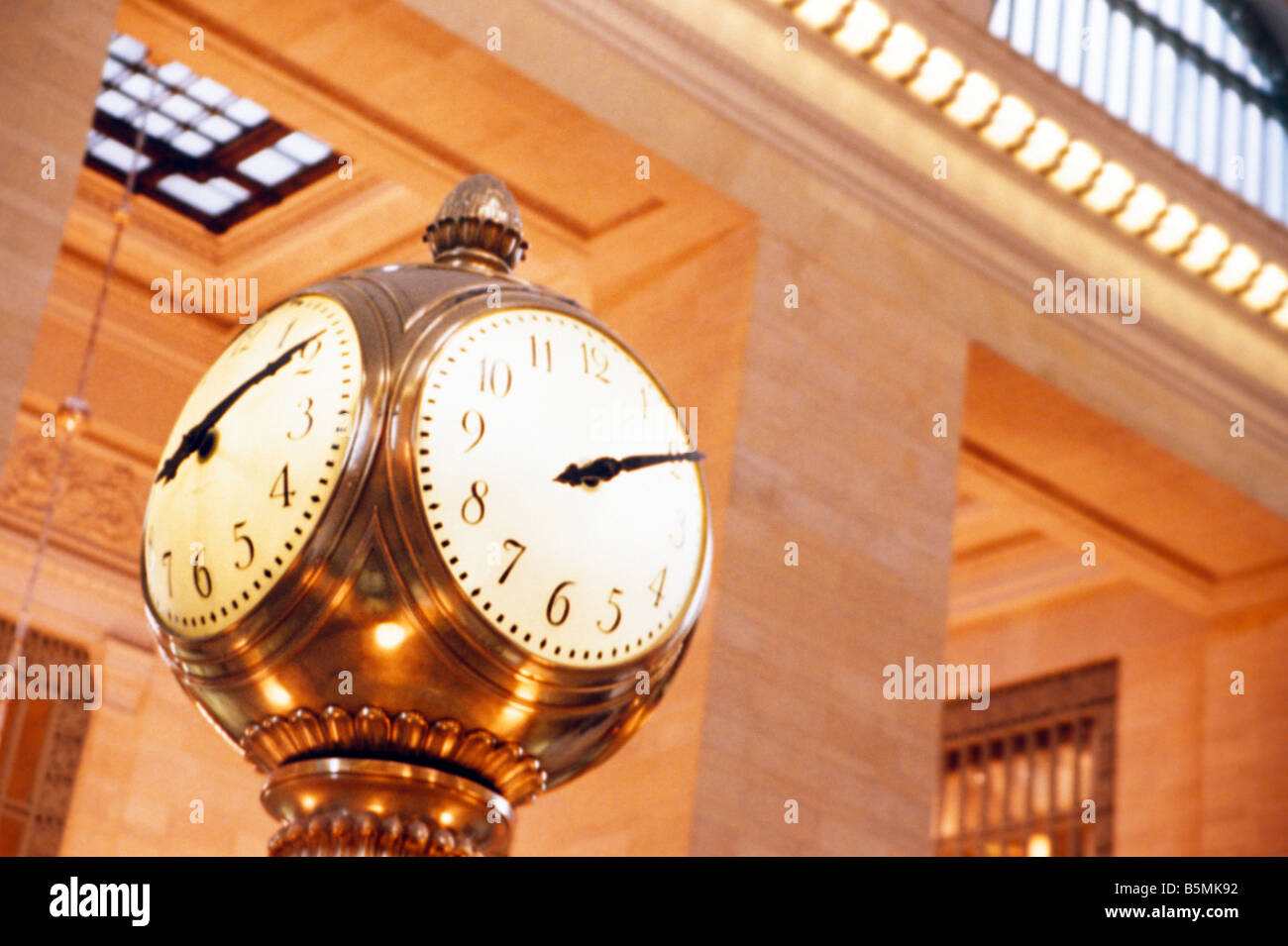 Clock in Grand Central Terminal NYC Stock Photo