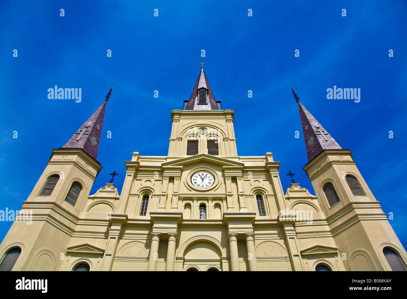 St. Louis Cathedral on Jackson Square New Orleans Louisiana USA Stock Photo