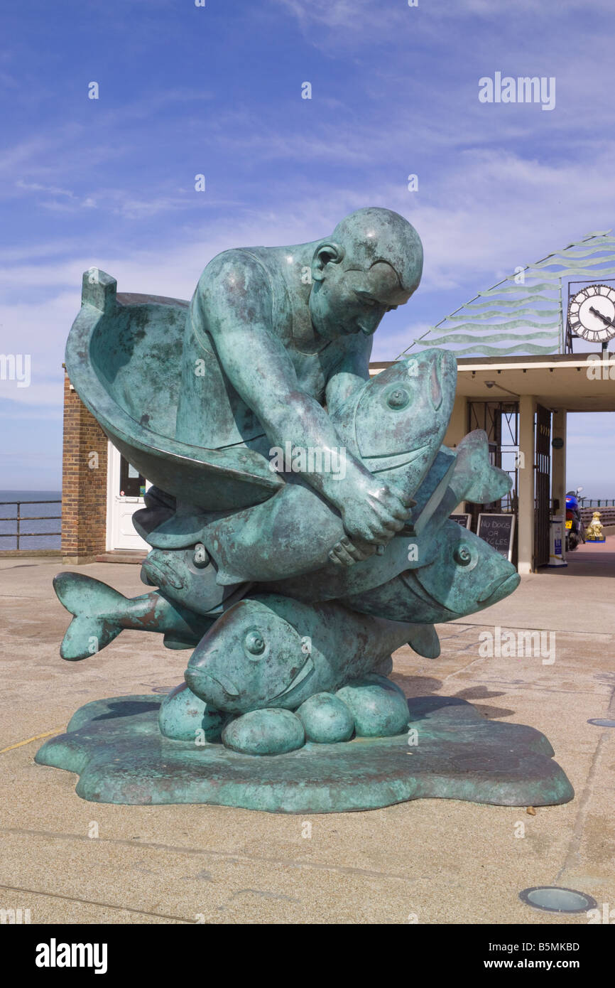 Sculpture, at Deal pier, Kent Stock Photo Alamy
