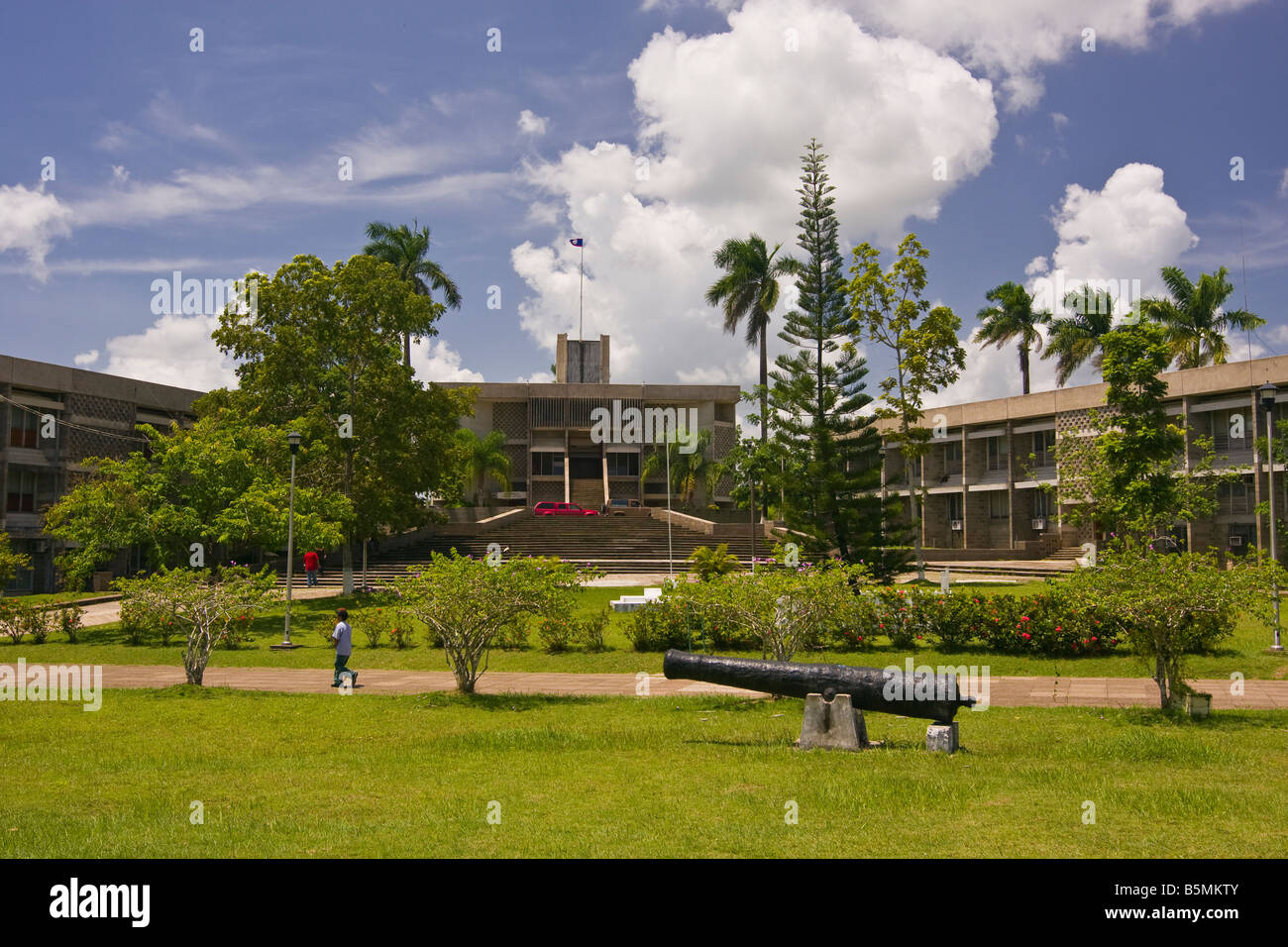 BELMOPAN BELIZE Government buildings in the national capital city of Belmopan Stock Photo