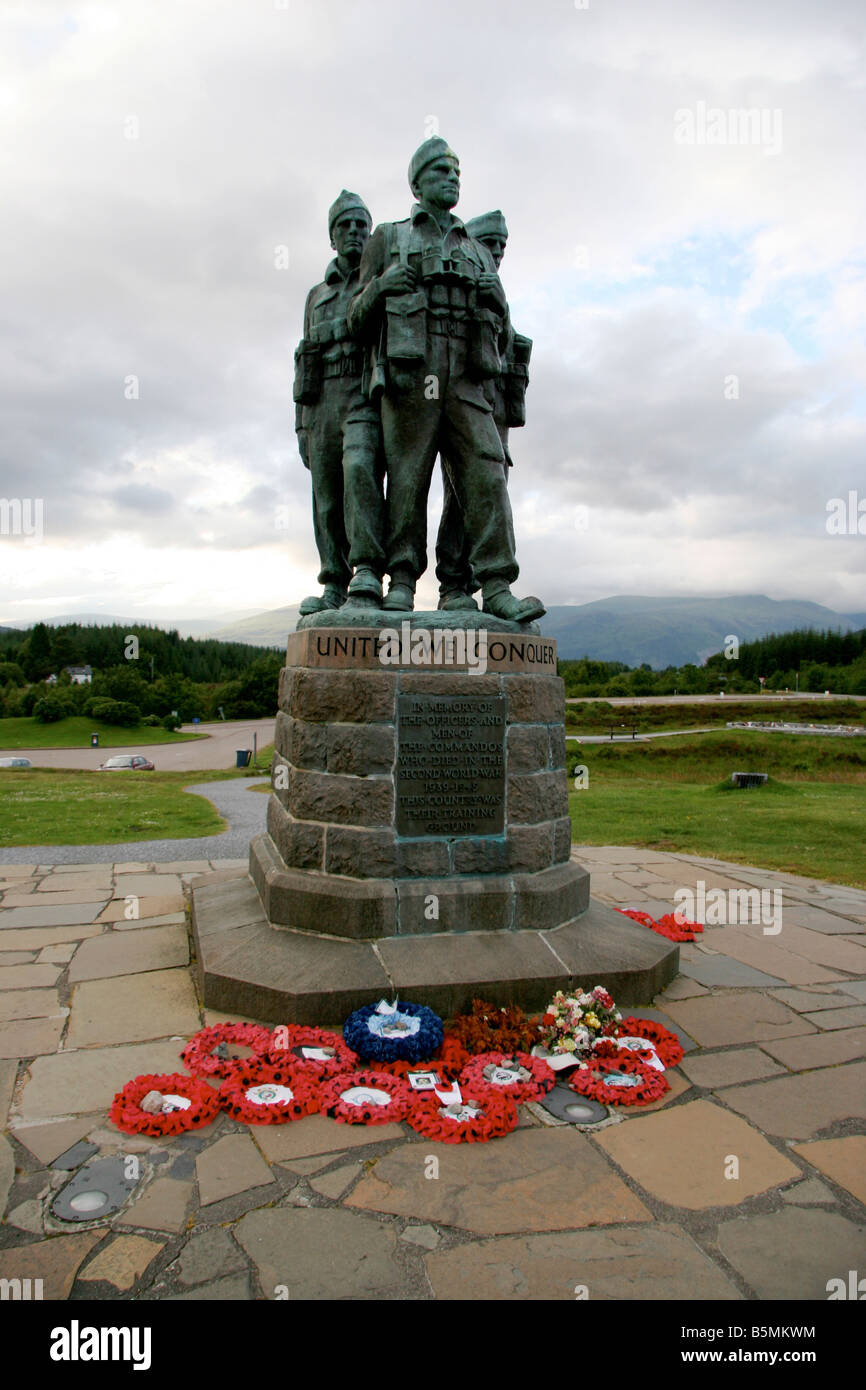 Commando Memorial at Spean Bridge Scotland Stock Photo - Alamy