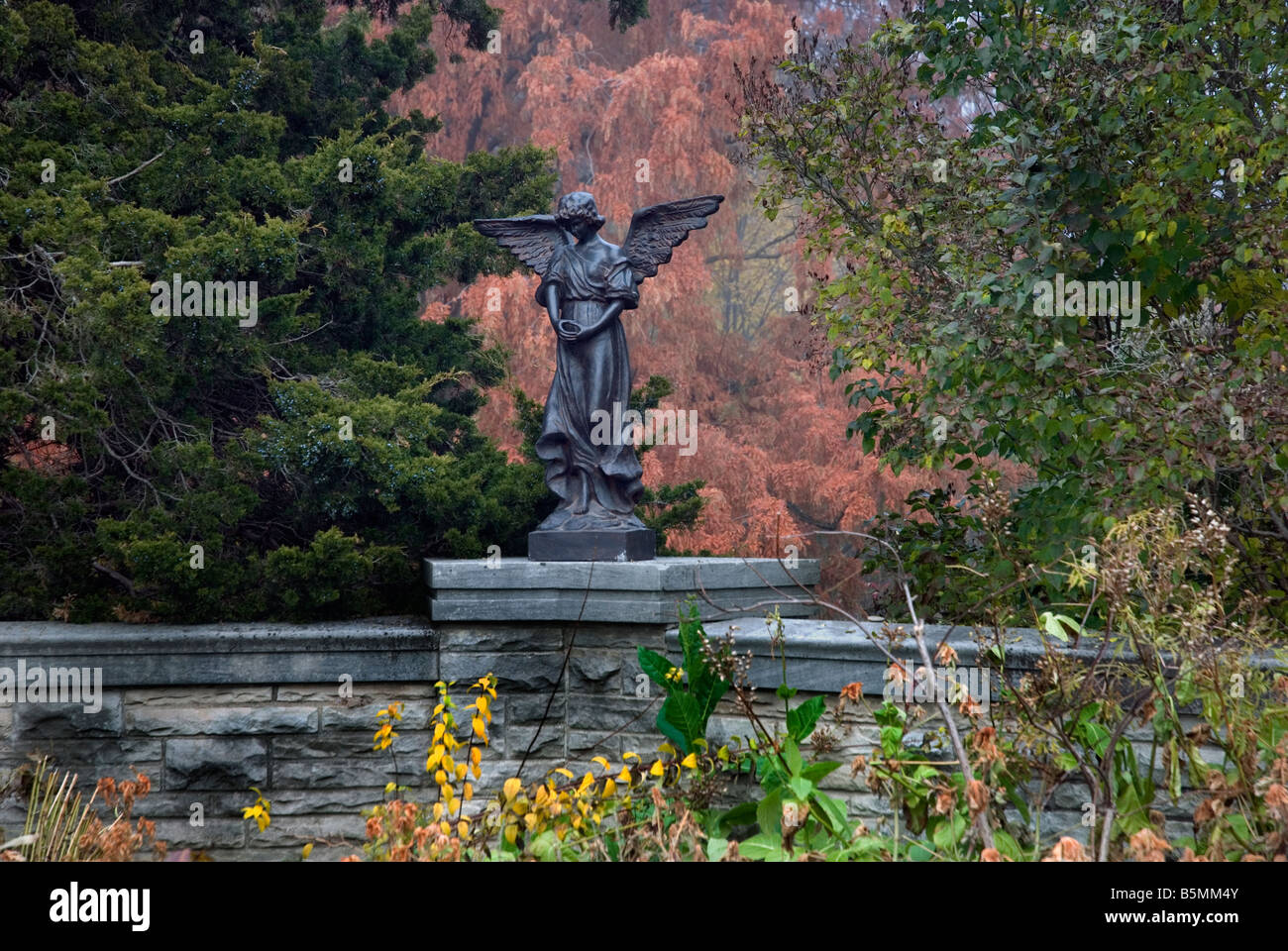 Statue of an angel Royal Botanical Gardens Ontario Canada Stock Photo