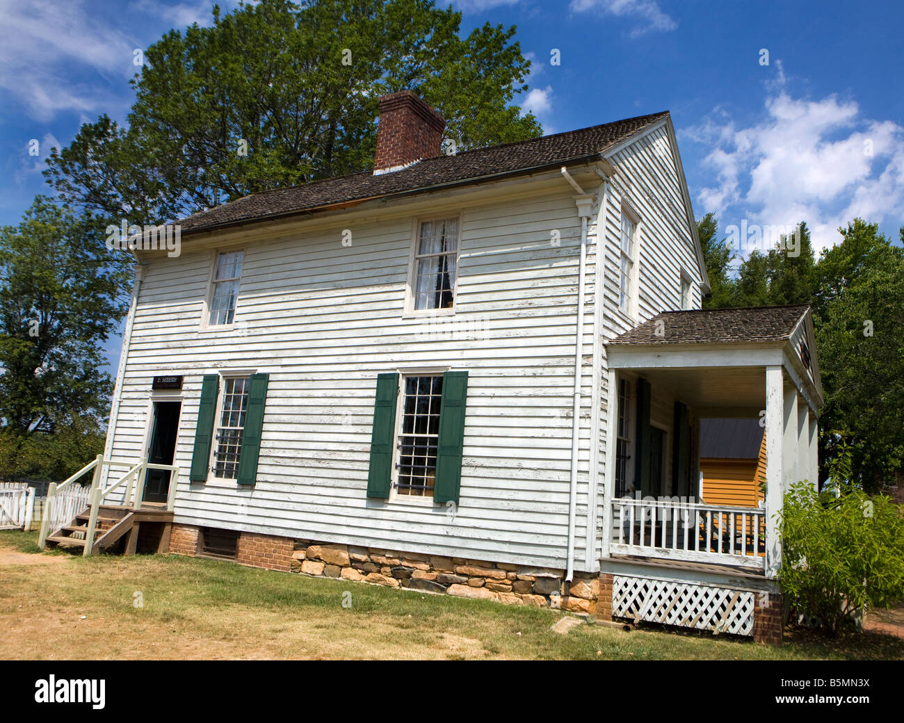 Plunkett-Meeks Store, across from the courthouse, Appomattox Court House National Historical Park, Appomattox, Virginia. Stock Photo