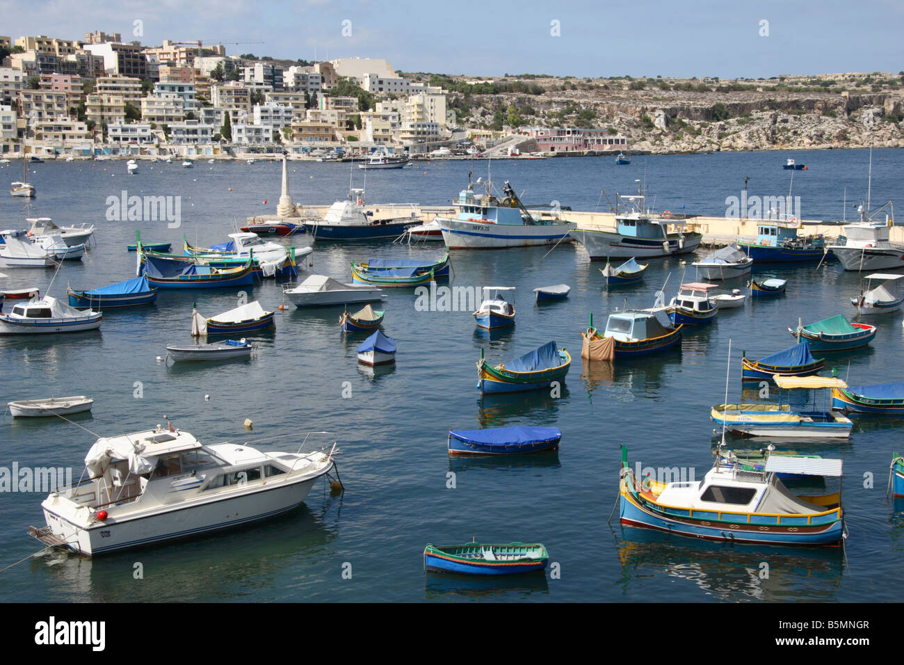 "St Paul's Bay" harbour, Malta Stock Photo Alamy
