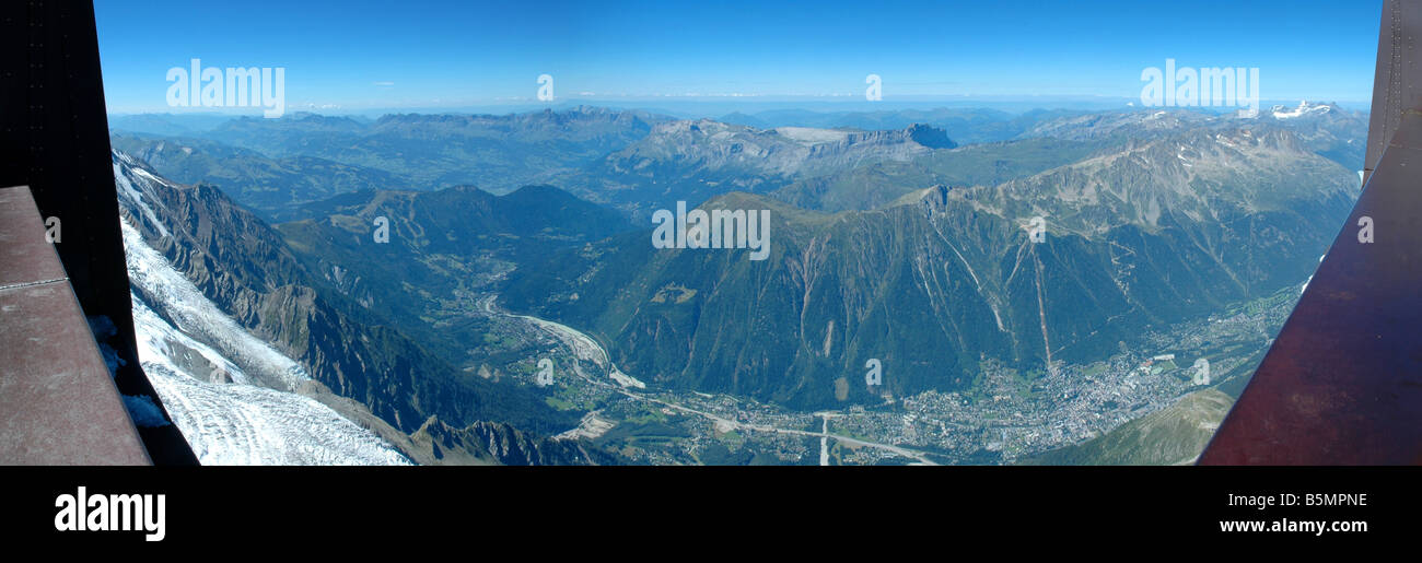 The view of the Alps from Aiguille du Midi Stock Photo - Alamy