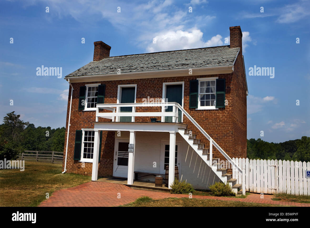 Tavern Kitchen (presently NPS bookstore), Appomattox Court House National Historical Park, Appomattox, Virginia. Stock Photo