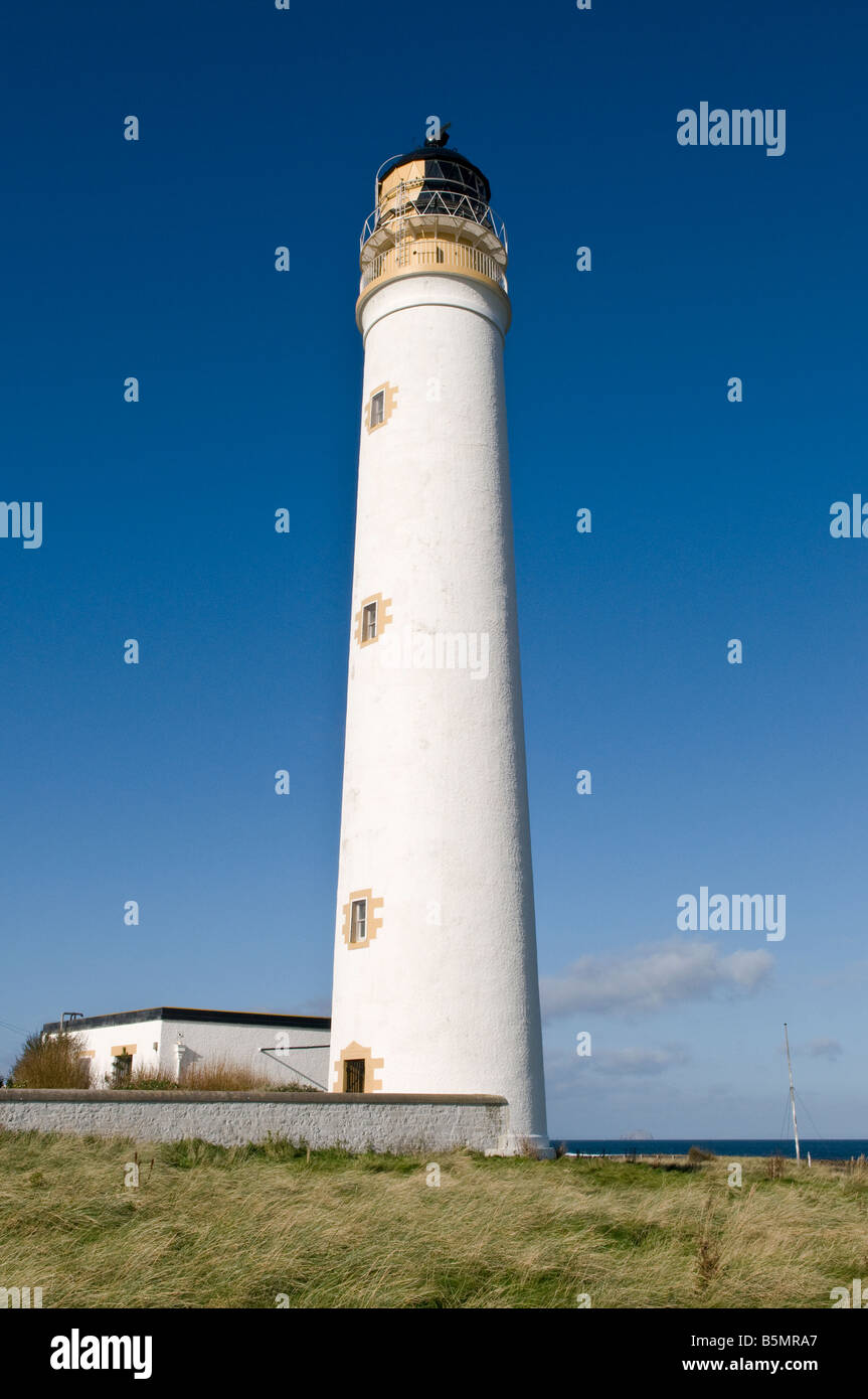 Barns Ness lighthouse, East Lothian, Scotland Stock Photo