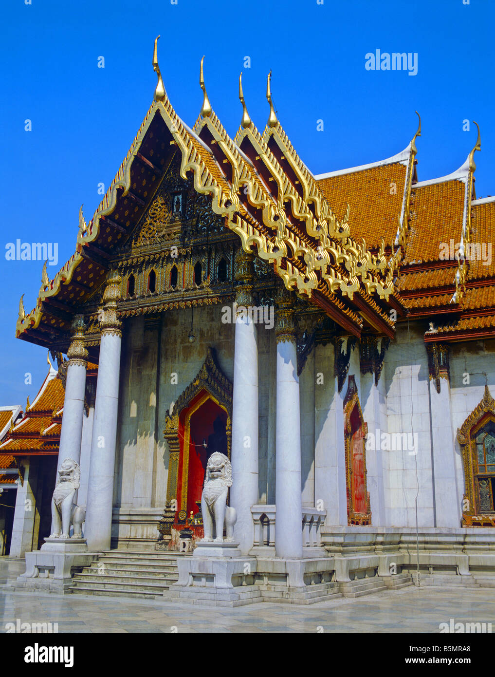 Wat Benchamabophit the Marble Temple Bangkok Thailand Stock Photo - Alamy