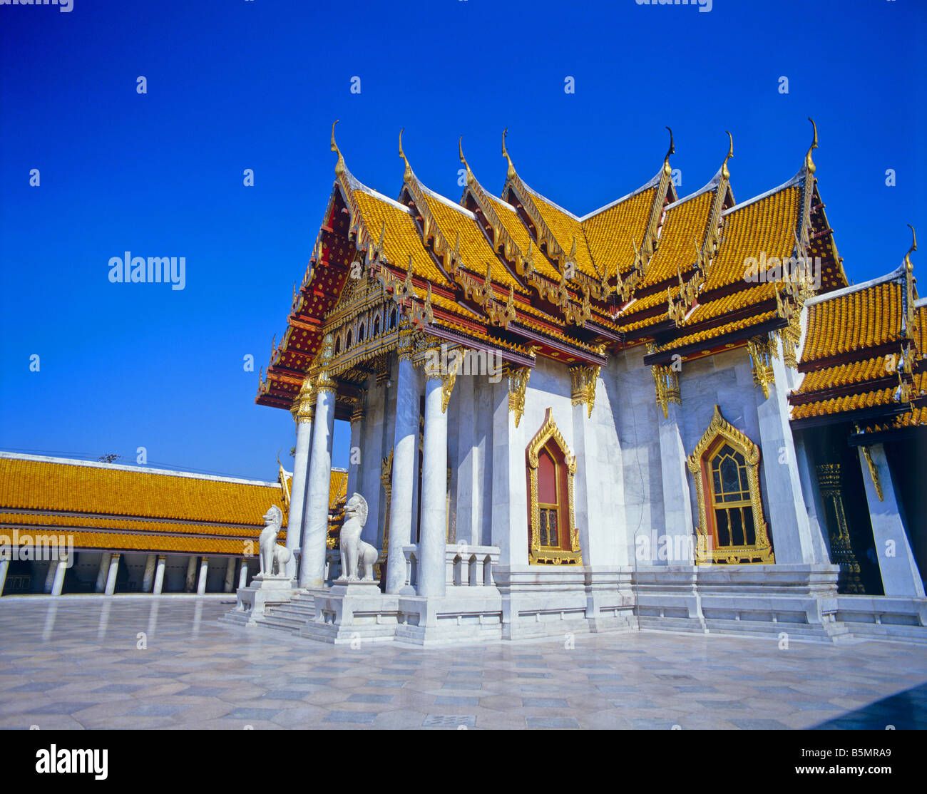 Wat Benchamabophit the Marble Temple Bangkok Thailand Stock Photo - Alamy