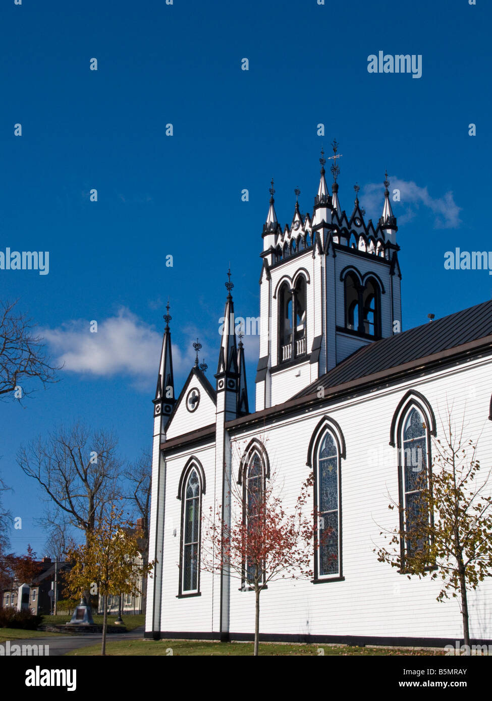 St John s Anglican Church in Lunenburg Nova Scotia a UNESCO World Heritage Site Stock Photo
