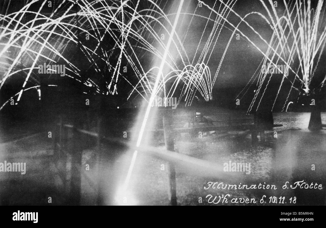 9 1918 11 10 A1 4 E Nov Rev 1918 High Sea Fleet Wilhelmshav November Revolution 1918 Wilhelmshaven after the mutiny of the seame Stock Photo