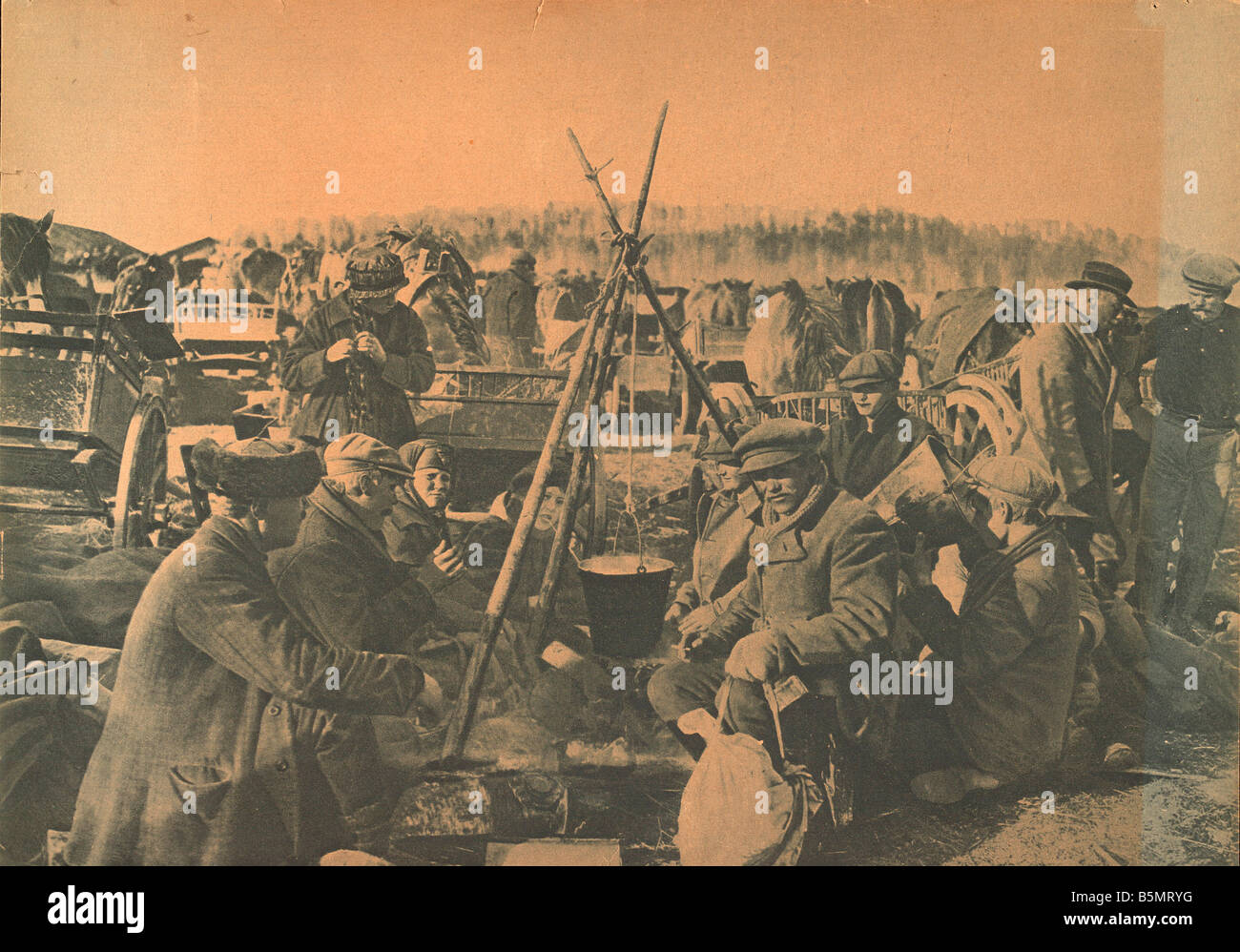 9FD 1918 4 0 A1 E Finland prisoners 1918 Photo Finland Battles between Communist Red Guards who demand Anschluss with Soviet Rus Stock Photo