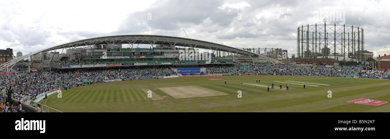 View towards the OCS stand at the Oval cricket ground in London, England Stock Photo