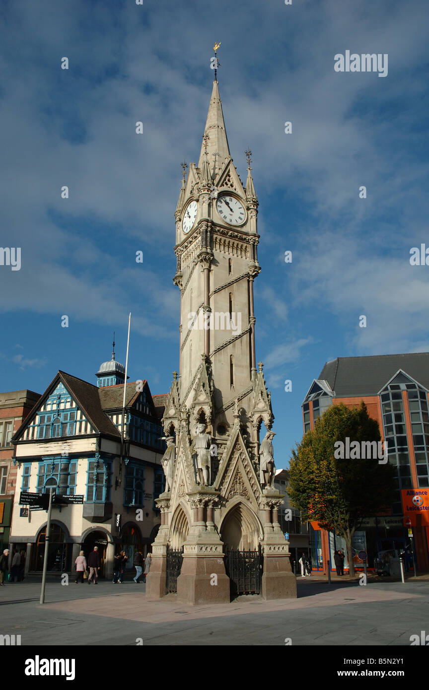 Leicester clock tower, Eastgates, Leicester, England, UK Stock Photo