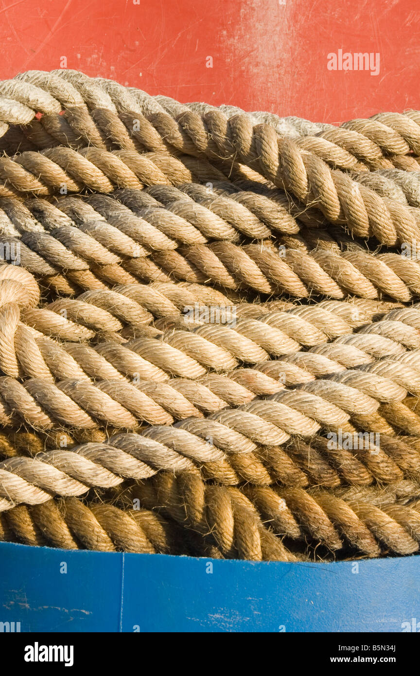 Coil of rope Stock Photo Alamy