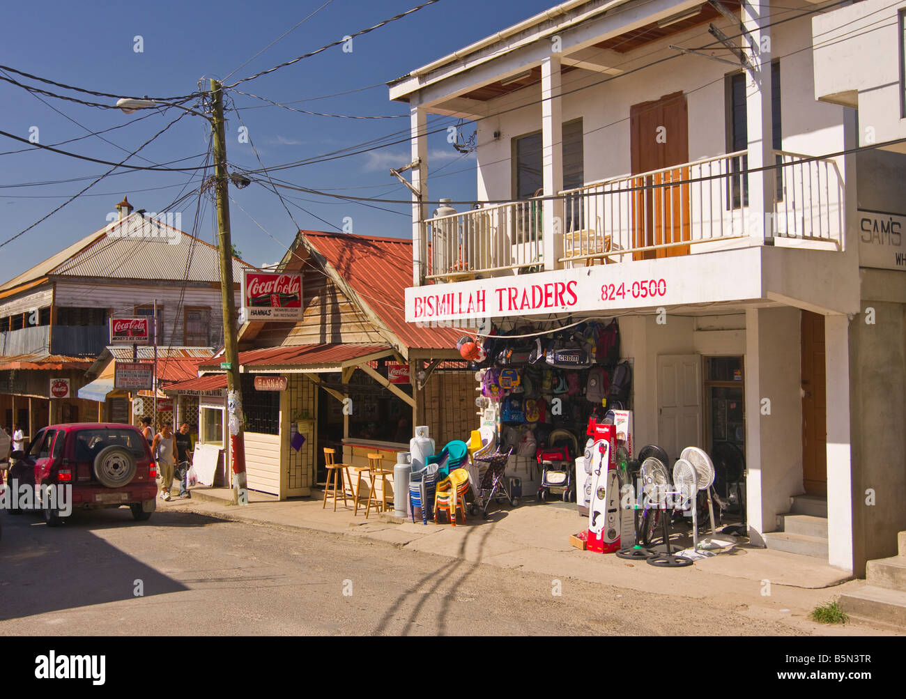 SAN IGNACIO BELIZE Shops and street Stock Photo Alamy