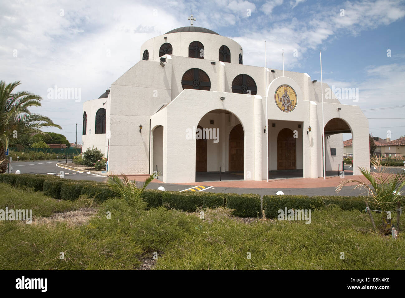 Saint Nektarios Greek Orthodox Church Melbourne Australia Stock Photo