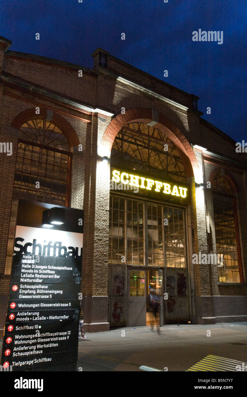 Switzerland Zurich Schiffbau theater and event hall in Kreis 5 Stock Photo