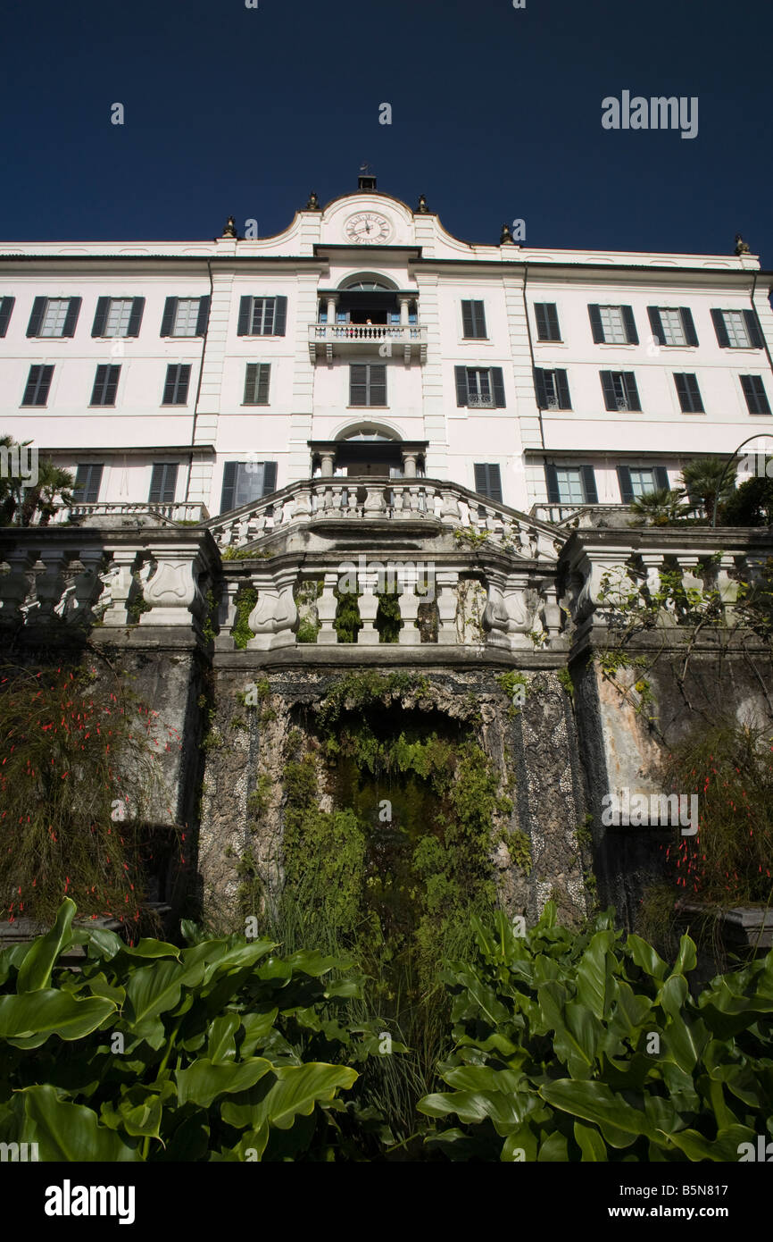 Villa Carlotta classic residence on lake Como, Tremezzo, Italy Stock Photo