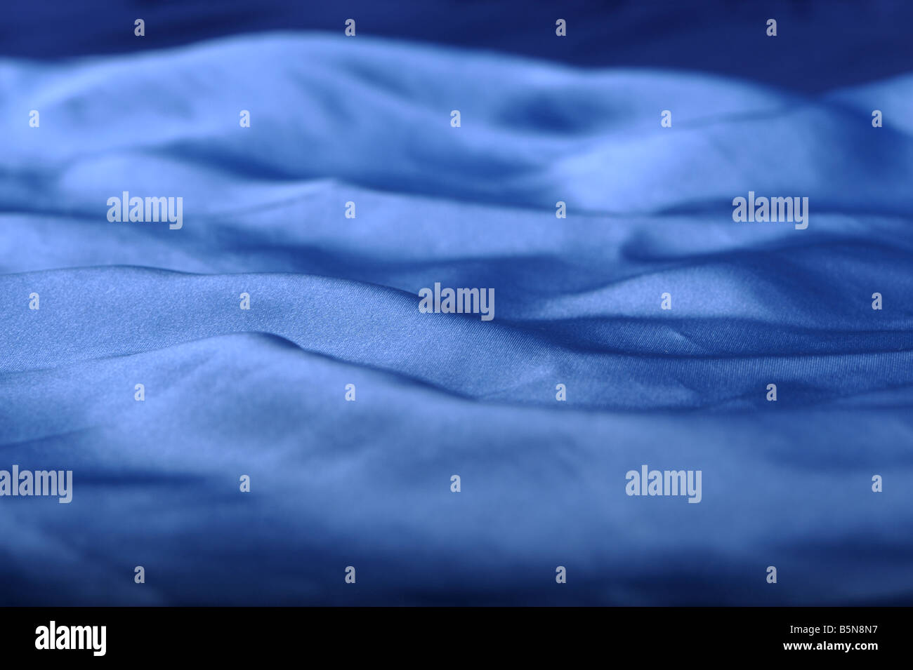 Blue silk background Stock Photo